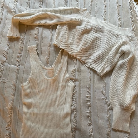 NWT SER.O.YA Janelle Dress in White Size Small Sweater Dress Retrofete F… - Picture 9 of 9